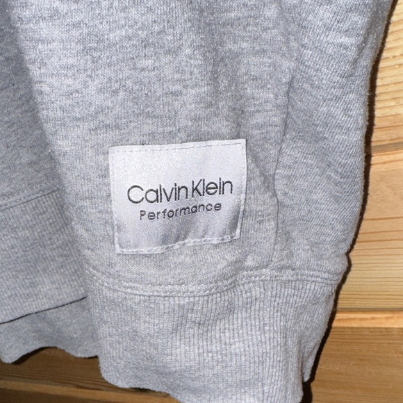 Calvin Klein Multicolor Logo Gray Crew Neck Sweatshirt - Picture 3 of 6